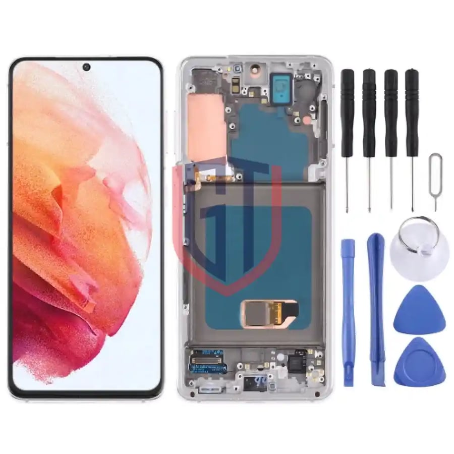 شاشة LCD OLED أصلية لهاتف سامسونج S21 4G / S21 5G SM-G990 SM-G991