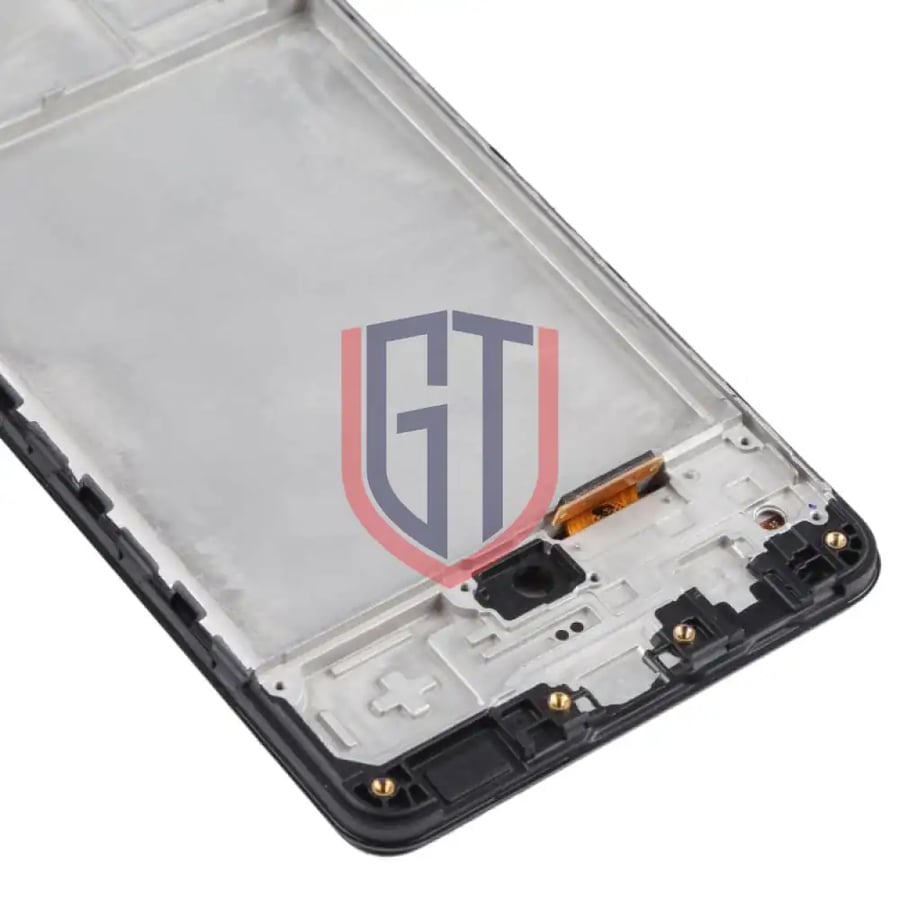 شاشة OLED LCD أصلية بإطار لهاتف سامسونج جالكسي A31 (أسود)