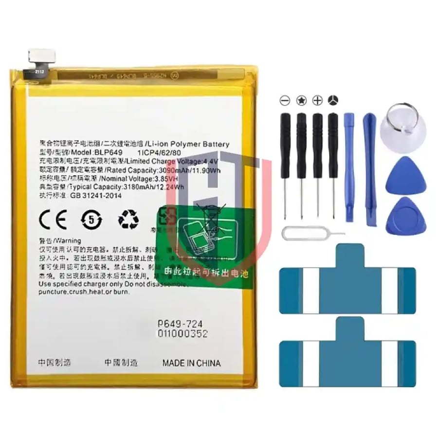 BLP649 3180 mAh Li-Polymer Battery Replacement For OPPO A83 / A1