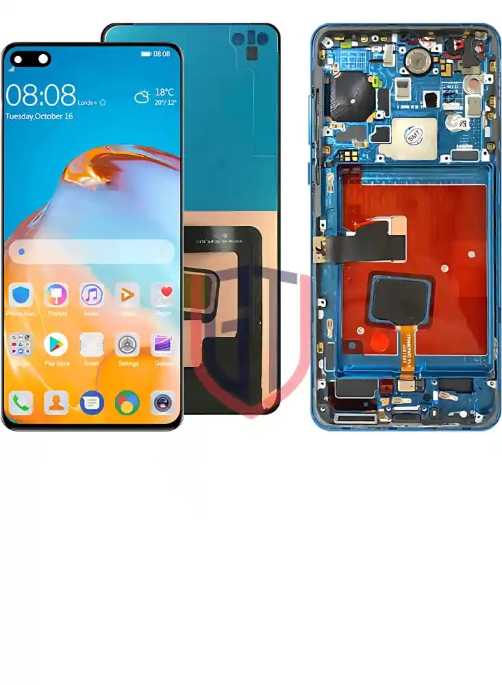 شاشة LCD بديلة مع إطار لهاتف هواوي P40 (ANA-NX9 / ANA-LX9)