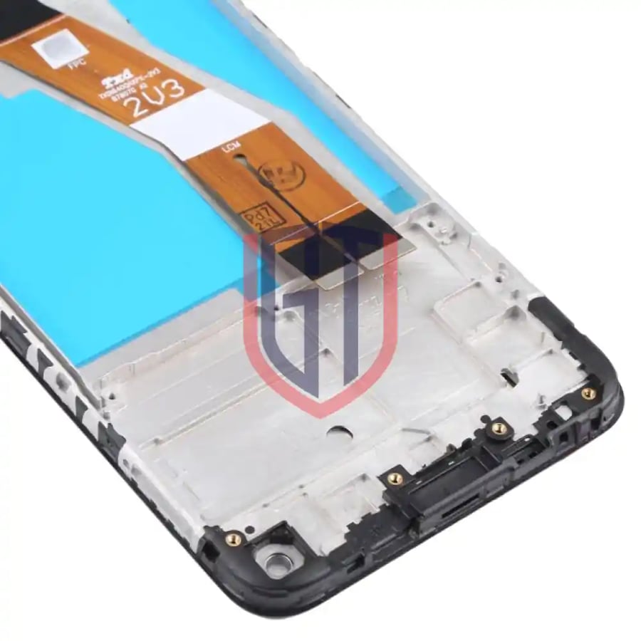 شاشة LCD أصلية لجهاز Samsung Galaxy M11 SM-M115 مجموعة كاملة مع إطار (أسود)