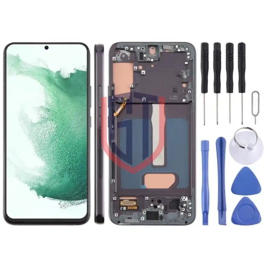 For Samsung Galaxy S22+ SM-S906B 6.43 inch TFT LCD Screen Digitizer Full Assembly with Frame, Not Supporting Fingerprint Identification (Black)