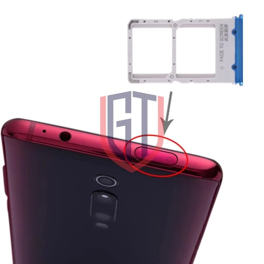 SIM Card Tray for Xiaomi Redmi K20 K20 Pro Mi 9T Mi 9T Pro