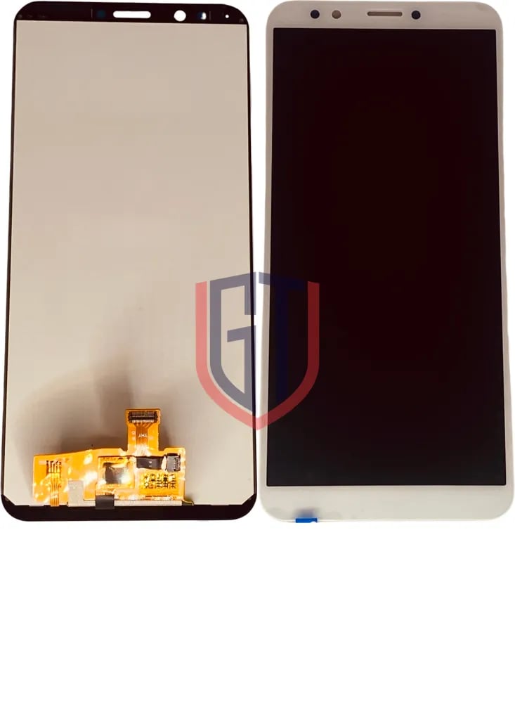 شاشة LCD بديلة مع محول رقمي لهاتف هواوي Y7 2018 (أبيض)