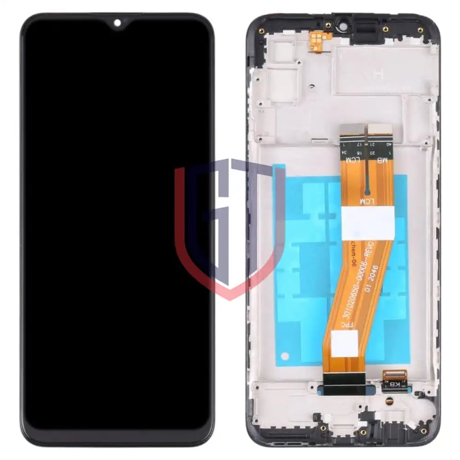 شاشة LCD لهاتف Samsung Galaxy A03 SM-A035G/A035M محول رقمي تجميع كامل مع إطار