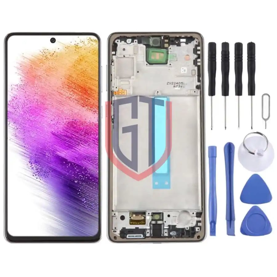 For Samsung Galaxy A73 5G SMA736B OLED LCD Screen with Frame