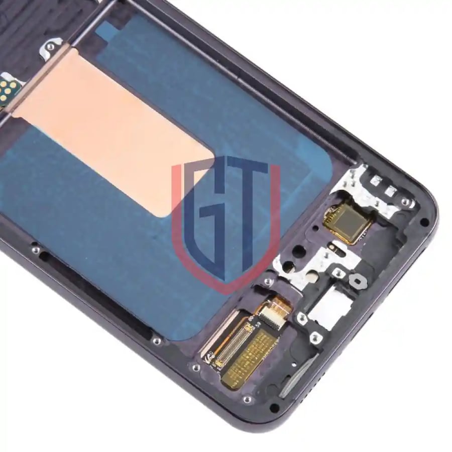 شاشة OLED LCD مقاس 6.43 بوصة إصدار الاتحاد الأوروبي لهاتف Samsung Galaxy S23 SM-S911B مجموعة رقمية كاملة مع إطار (أسود)