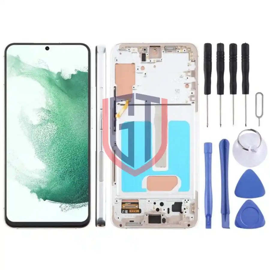 For Samsung Galaxy S22+ SM-S906B 6.43 inch TFT LCD Screen Digitizer Full Assembly with Frame, Not Supporting Fingerprint Identification (Black)