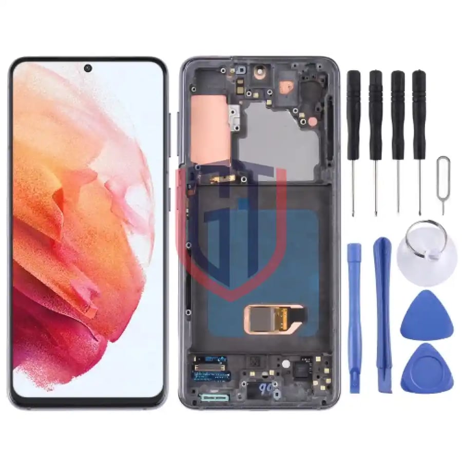 شاشة LCD OLED أصلية لهاتف سامسونج S21 4G / S21 5G SM-G990 SM-G991
