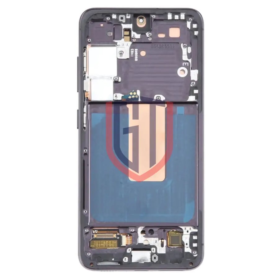 شاشة OLED LCD مقاس 6.43 بوصة إصدار الاتحاد الأوروبي لهاتف Samsung Galaxy S23 SM-S911B مجموعة رقمية كاملة مع إطار (أسود)