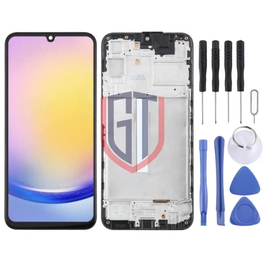 For Samsung Galaxy A25 SMA256B TFT LCD Screen with Frame