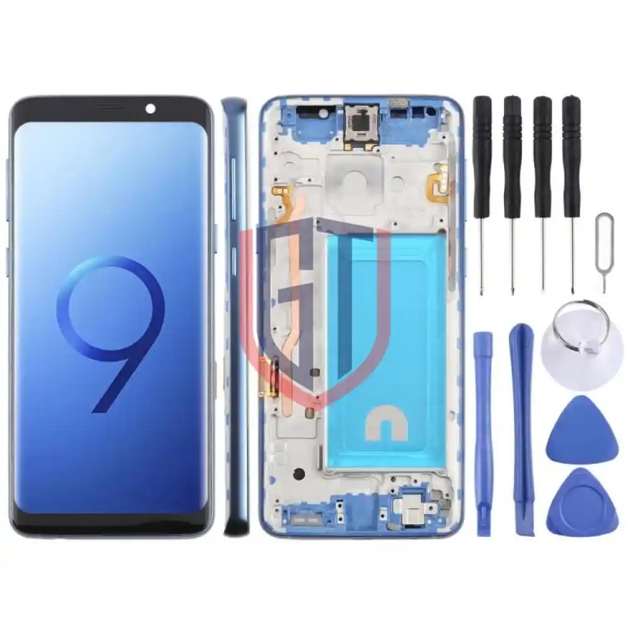 شاشة LCD TFT كاملة مع إطار لهاتف سامسونج جالاكسي S9 SM G960F مقاس 5 7 بوصة