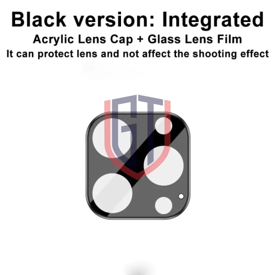 For iPhone 13 Pro / 13 Pro Max imak Integrated Rear Camera Lens Tempered Glass Film with Lens Cap Black Version