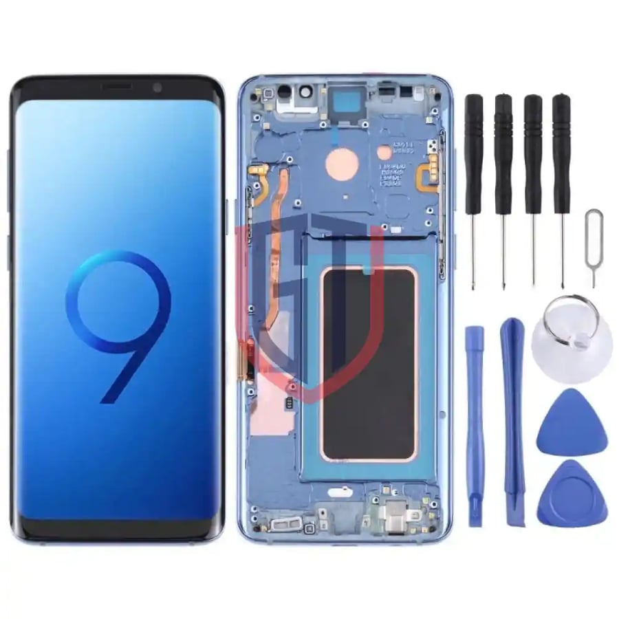 Original Super AMOLED LCD Screen for Samsung Galaxy S9  G960F  DS  G960U  G960W  G9600 with Frame