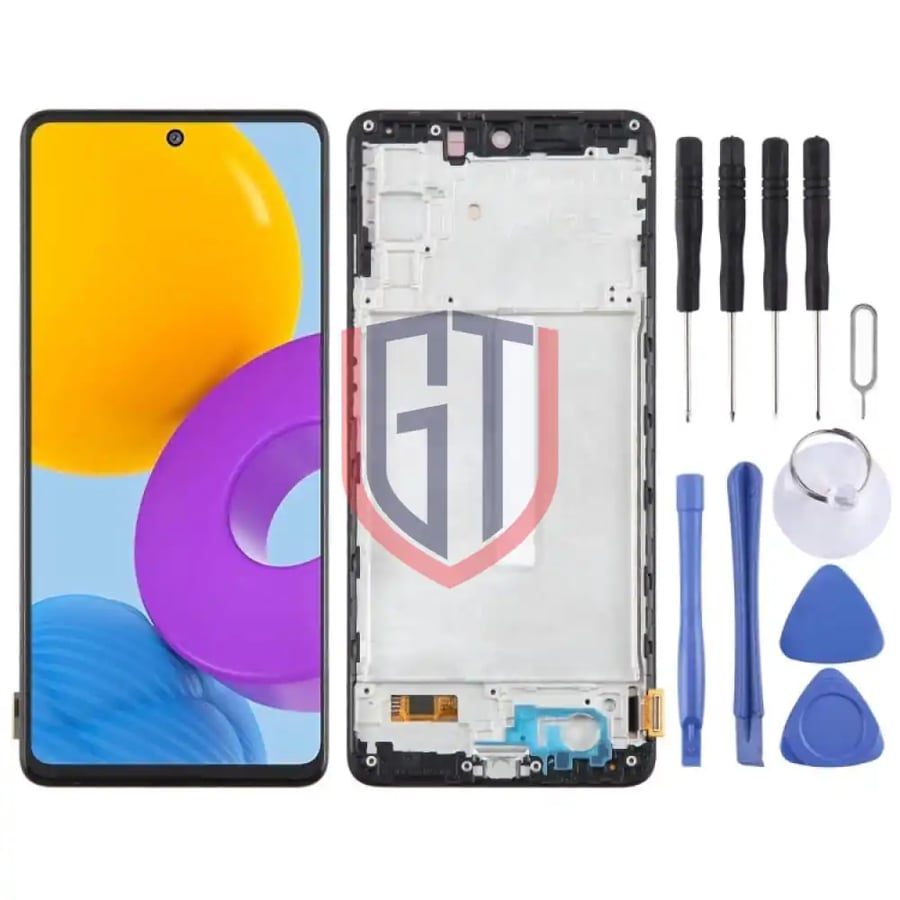 For Samsung Galaxy M52 5G SMM526B 6 43inch OLED LCD Screen with Frame