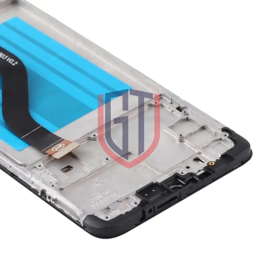 شاشة LCD بديلة لهاتف Samsung Galaxy A20s مع مجموعة أدوات إصلاح الإطار - أسود