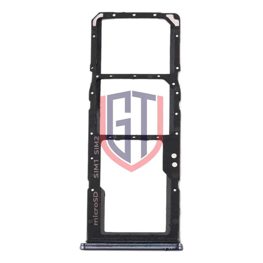 For Galaxy A70 SIM Card Tray + SIM Card Tray + Micro SD Card Tray (Black)