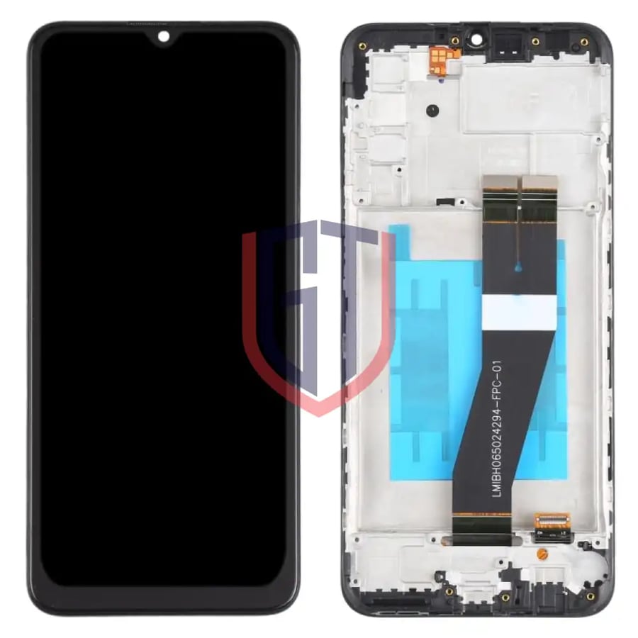 شاشة LCD لجهاز Samsung Galaxy M02s محول الأرقام الجمعية الكاملة مع الإطار (الولايات المتحدة)