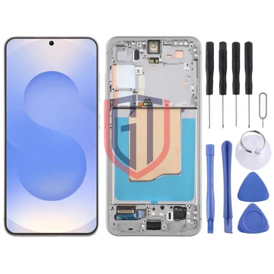 شاشة LCD أصلية كاملة مع إطار لهاتف سامسونج جالاكسي S25 SM-S931B