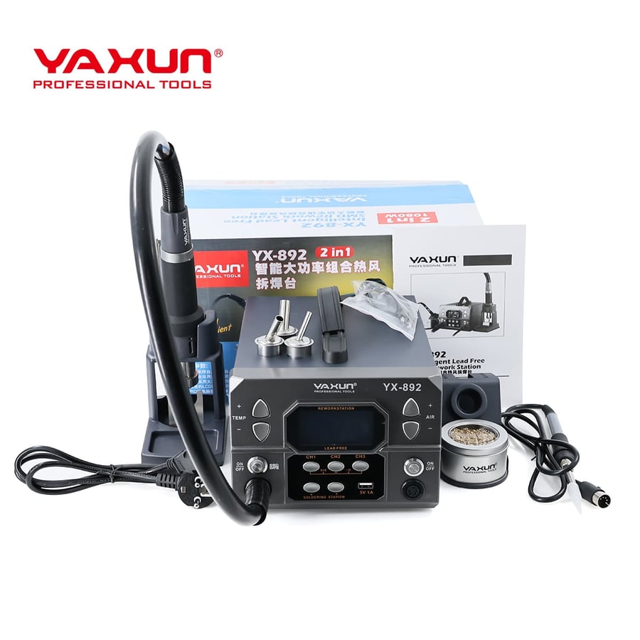أداة صيانة YAXUN YX-892 محطة لحام 2 في 1