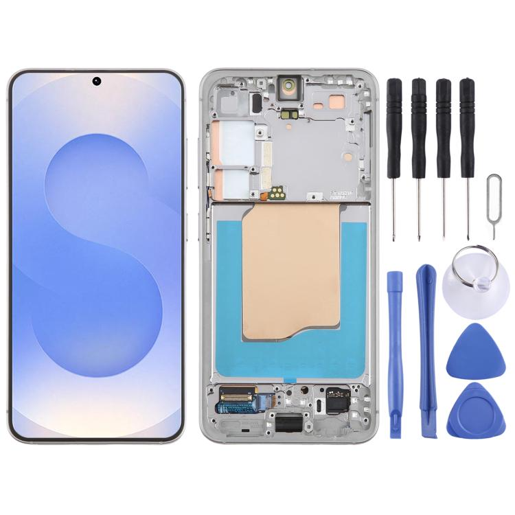 شاشة LCD أصلية كاملة مع إطار لهاتف سامسونج جالاكسي S25 SM-S931B