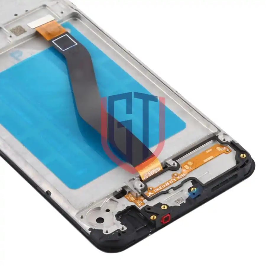 شاشة LCD لهاتف Samsung Galaxy A21 / SM-A215 مجموعة رقمية كاملة مع إطار (أسود)