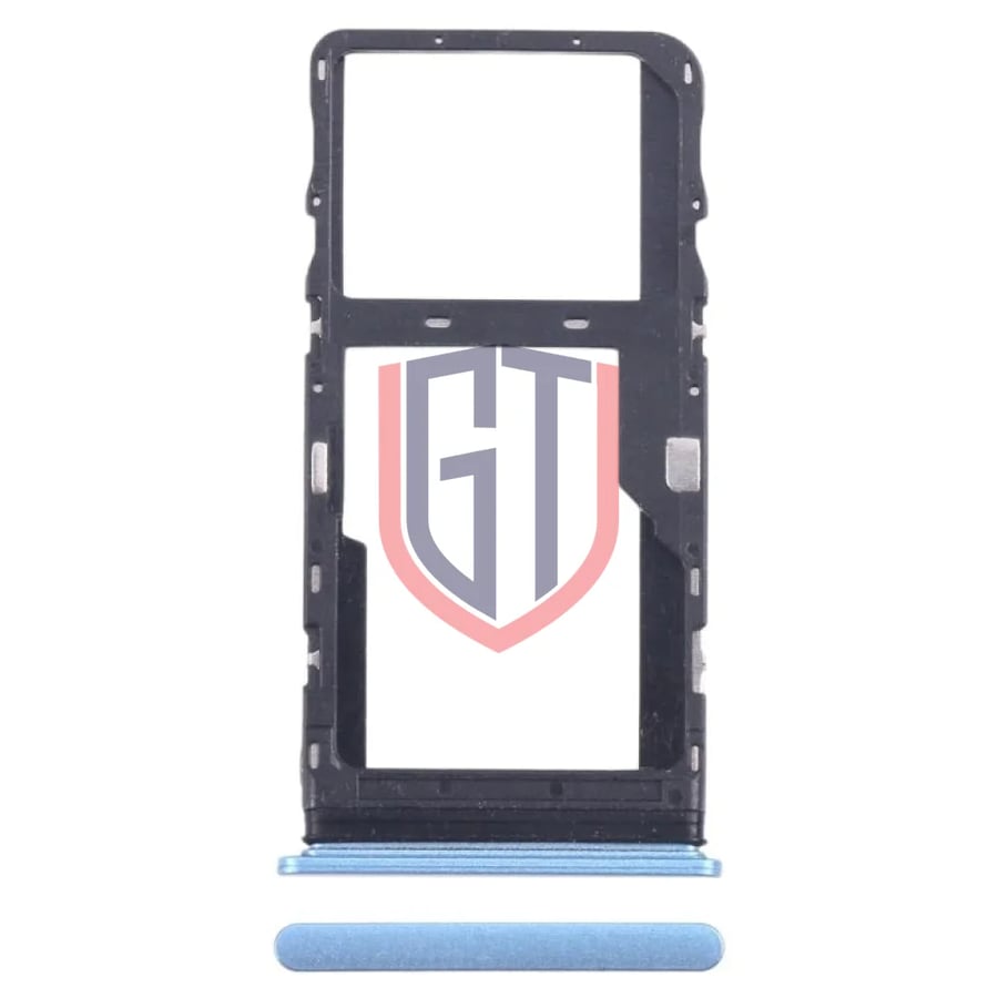For TCL 20L / 20 Lite Original SIM Card Tray + Micro SD Card Tray (Blue)