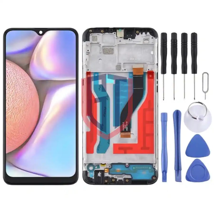 LCD Screen for Samsung Galaxy A10s with Frame Black