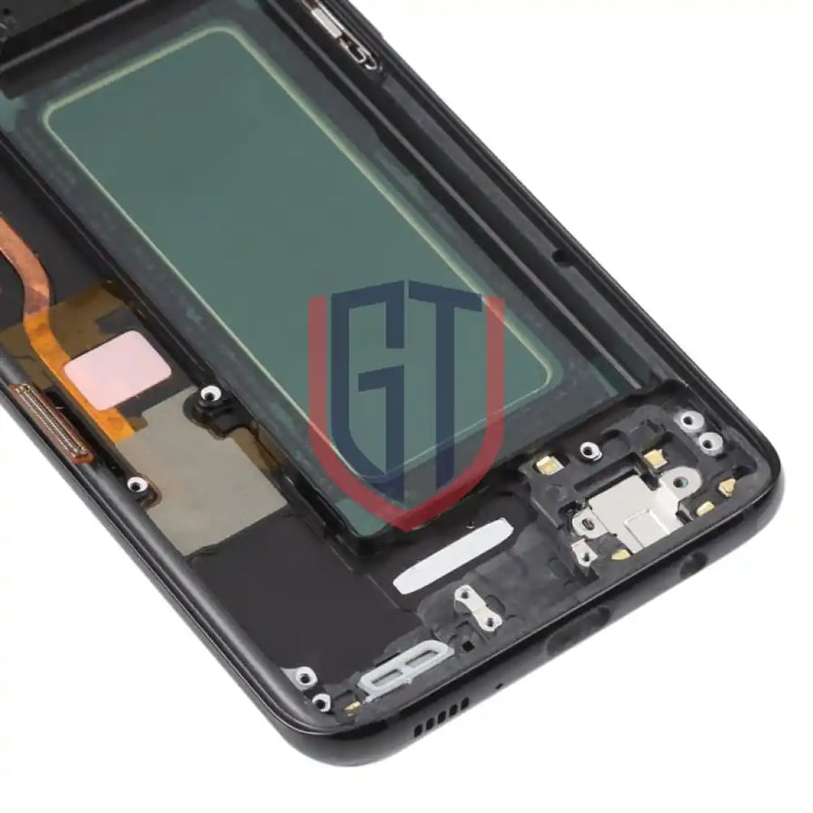 شاشة OLED LCD مقاس 5.7 بوصة لهاتف Samsung Galaxy S8 SM-G950 مع إطار