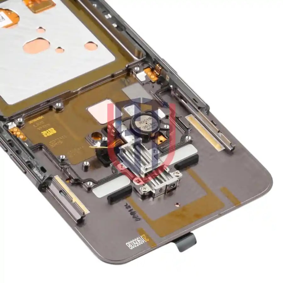 شاشة LCD OLED أصلية لهاتف Galaxy A80 مع إطار (أسود)