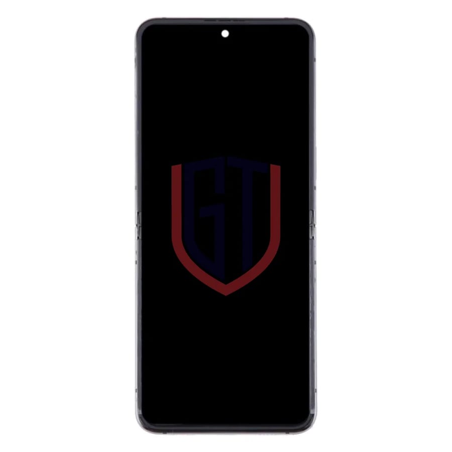 شاشة LCD أصلية لهاتف Samsung Galaxy Z Flip5 SM-F731 مع إطار (أسود)