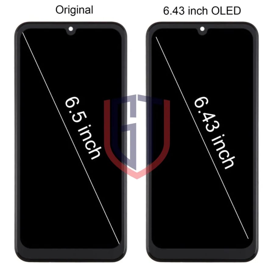 شاشة OLED LCD مقاس 6.43 بوصة لهاتف Samsung Galaxy A24 SM-A245F مجموعة رقمية كاملة مع إطار