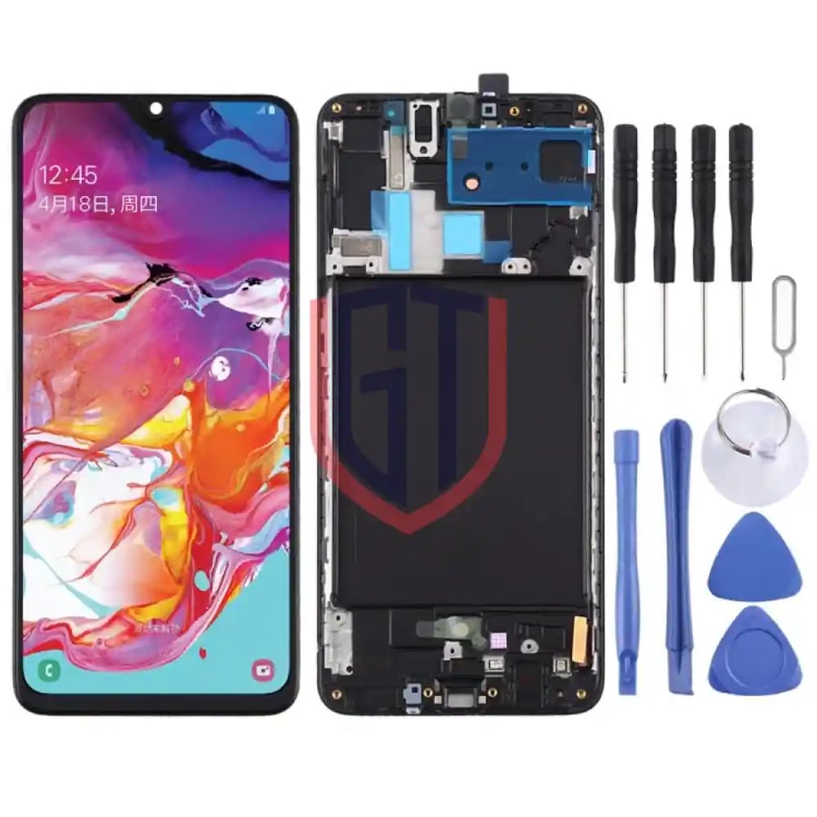 Original Super AMOLED LCD Screen for Samsung Galaxy A70 with Frame
