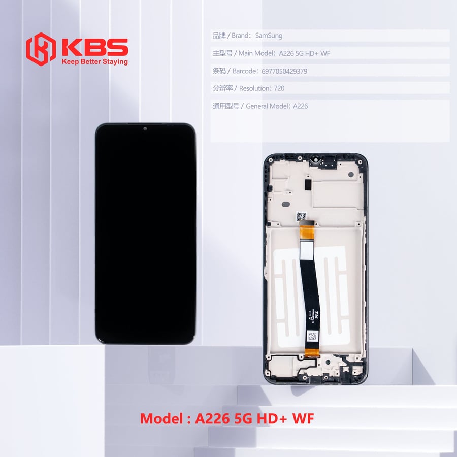 شاشة Samsung Galaxy A226 5G HD Plus KBS بإطار