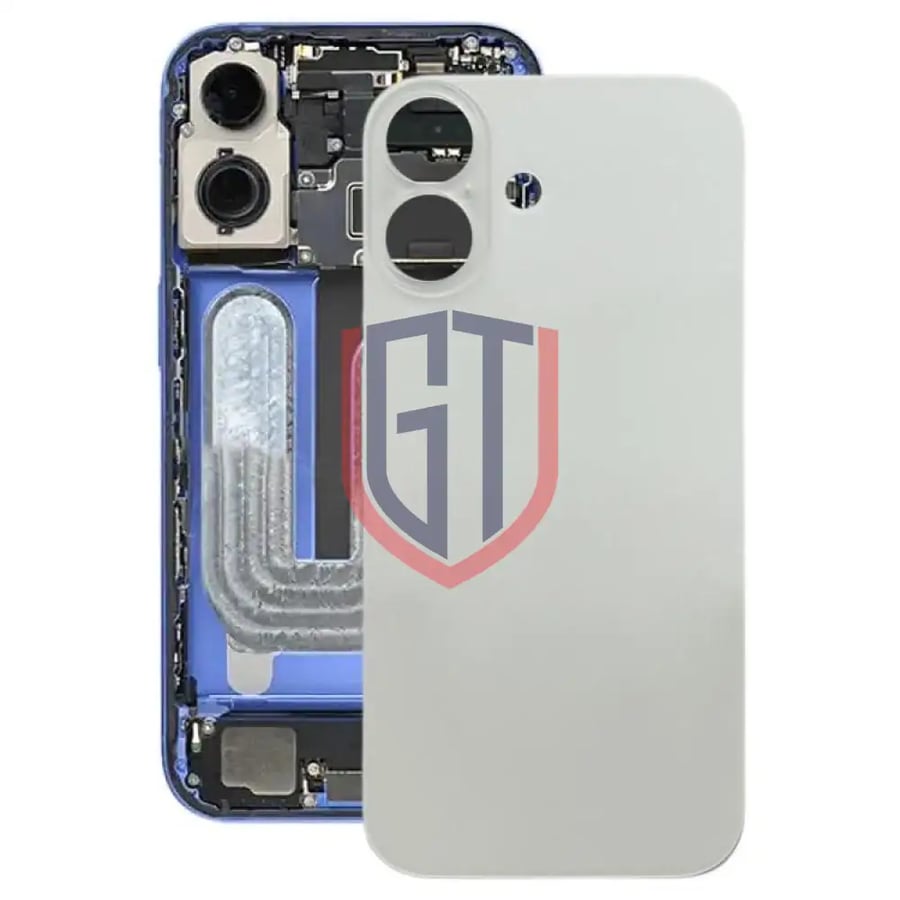For iPhone 17 Glass Battery Back Cover(White)