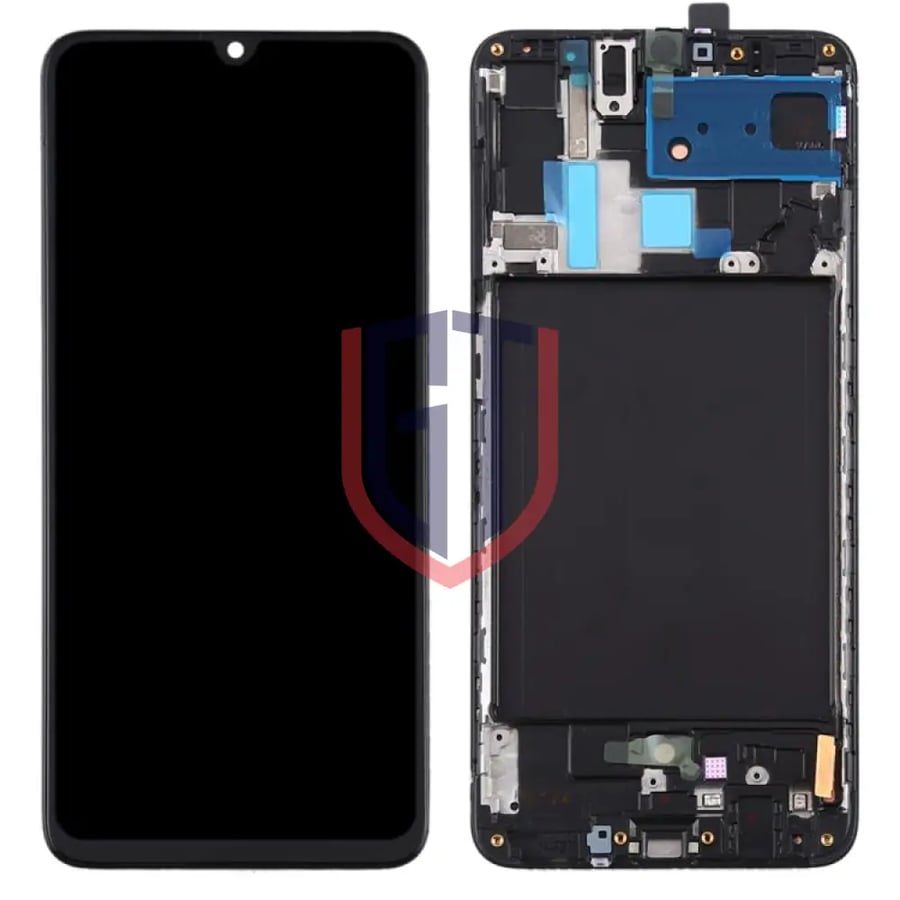 شاشة LCD OLED أصلية لهاتف Galaxy A70 مع إطار