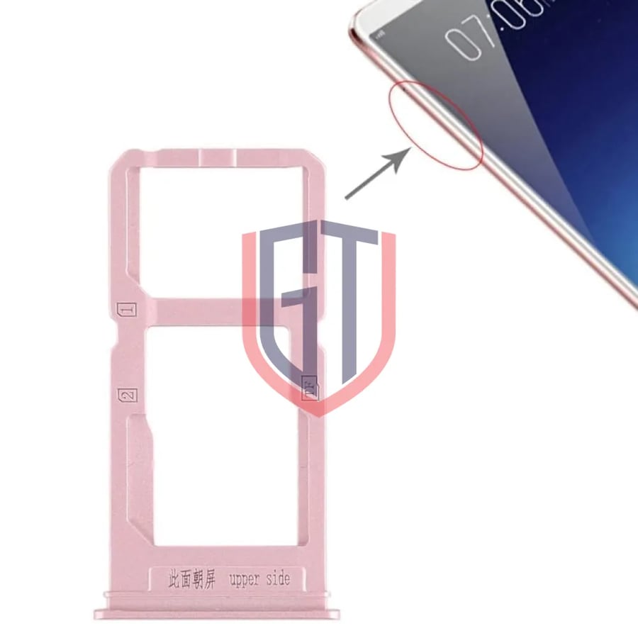 For Vivo X20 Plus SIM Card Tray  Plus SIM Card Tray / Micro SD Card Tray (Black)