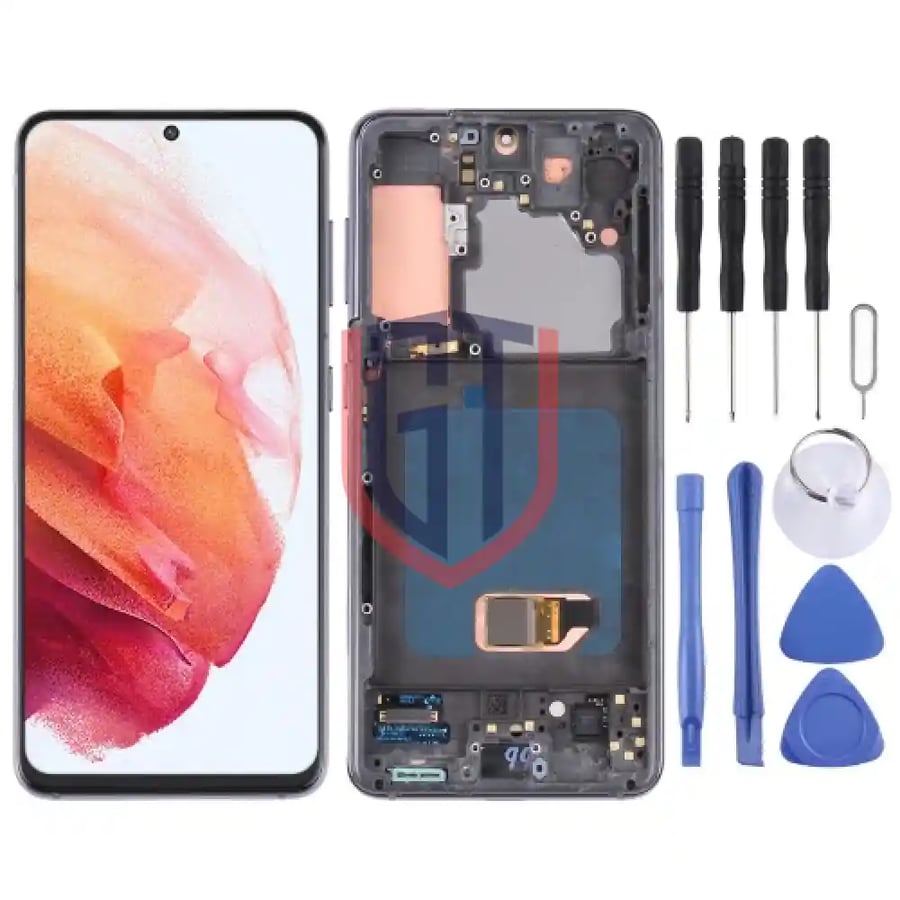 شاشة LCD OLED أصلية لهاتف سامسونج S21 4G / S21 5G SM-G990 SM-G991