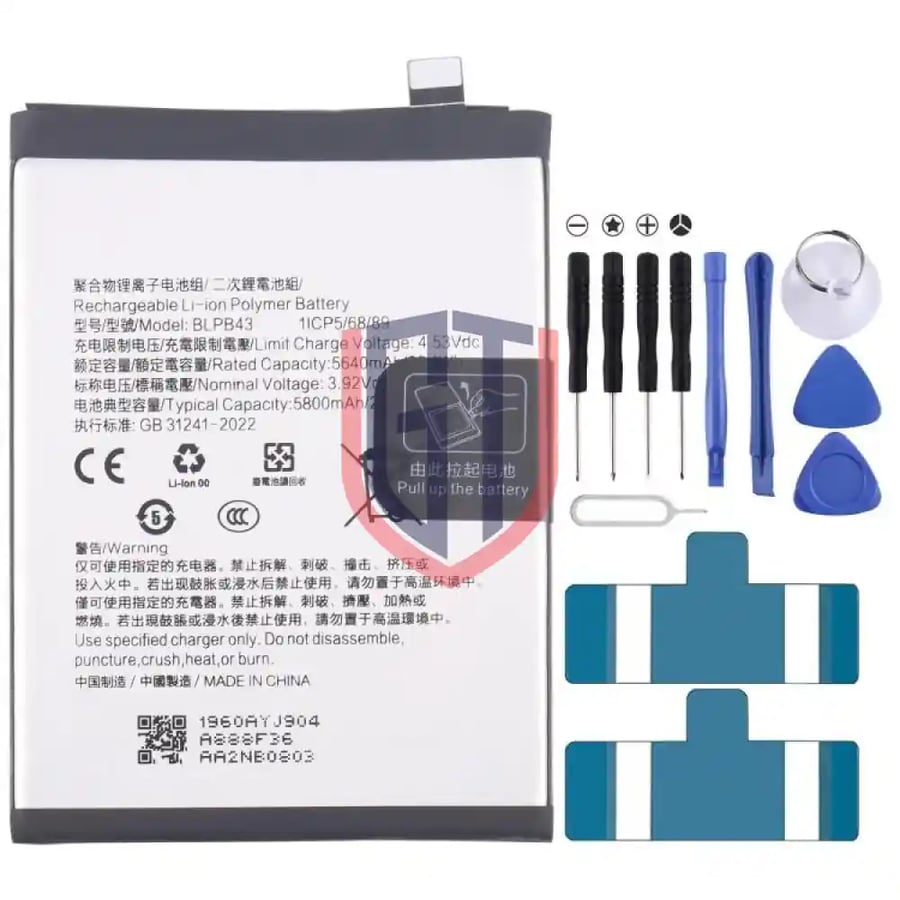 OPPO Reno13 Pro BLPB43 5800mAh Battery Replacement