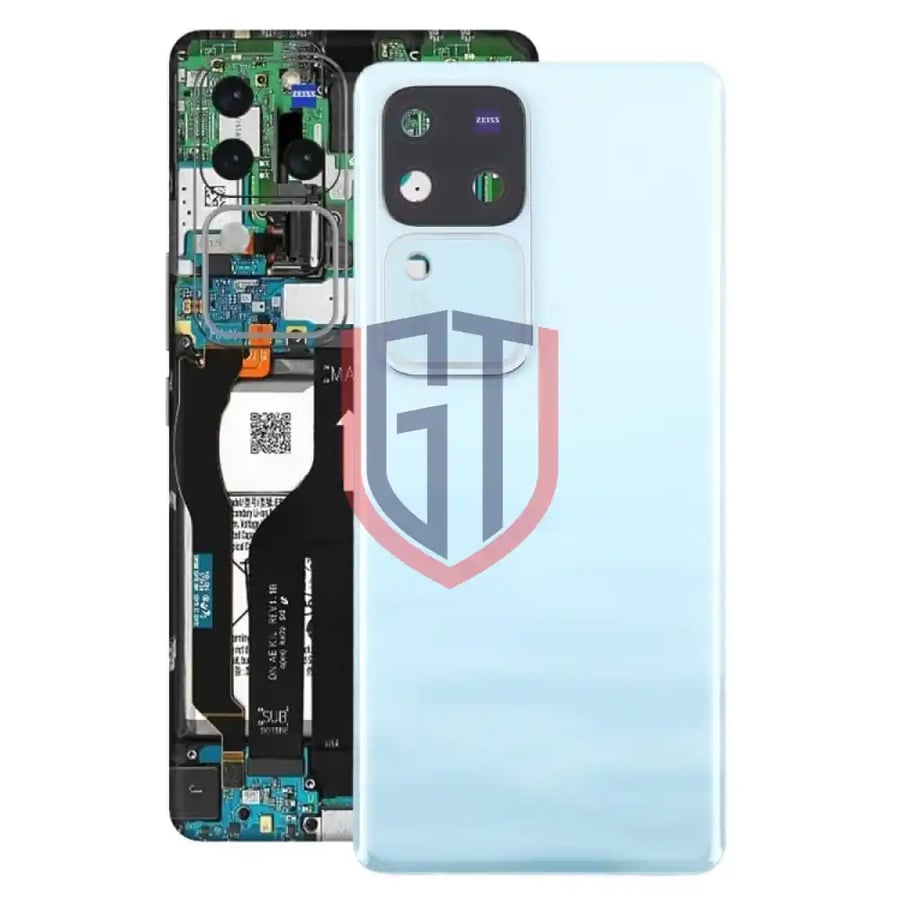 For vivo V30 Pro Battery Back Cover with Camera Lens Cover(Blue)