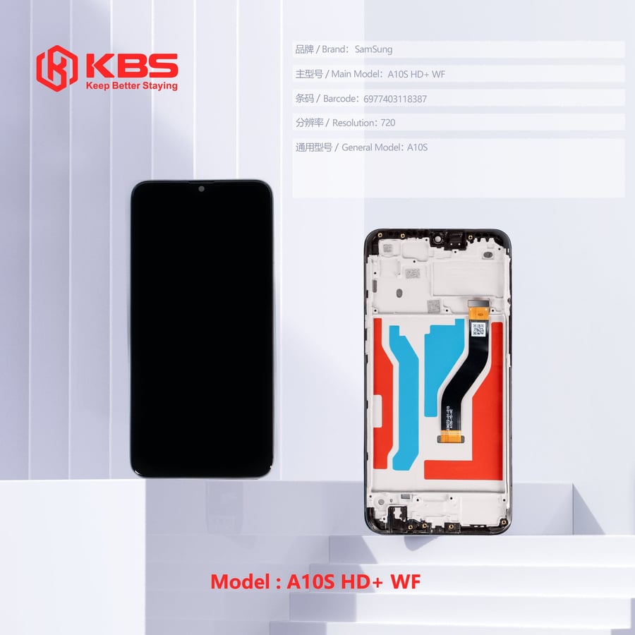 شاشة Samsung Galaxy A10S HD Plus KBS بإطار