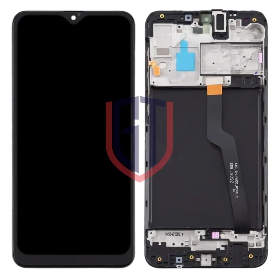 شاشة LCD لهاتف Samsung Galaxy A10 / SM-A105F (إصدار بتشغيل واحدة) مجموعة رقمية كاملة مع إطار (أسود)