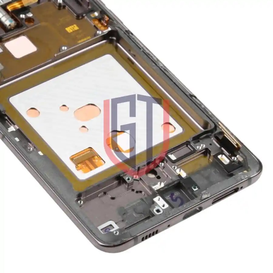 شاشة LCD OLED أصلية لهاتف Galaxy A80 مع إطار (أسود)