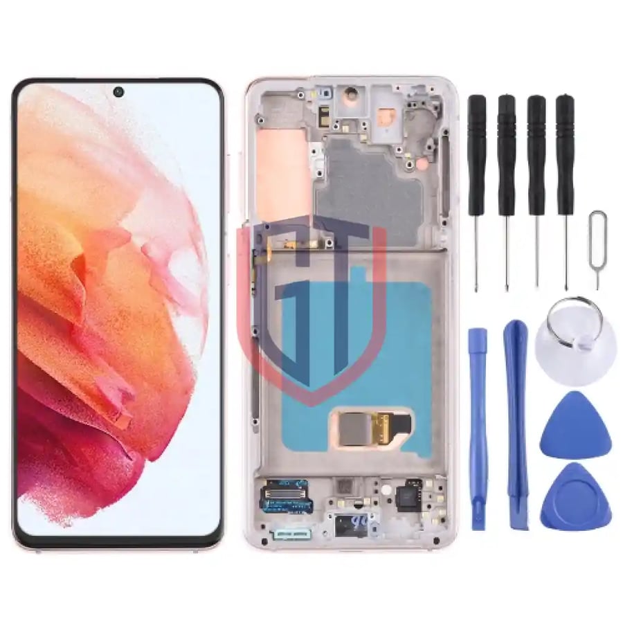 شاشة LCD OLED أصلية لهاتف سامسونج S21 4G / S21 5G SM-G990 SM-G991