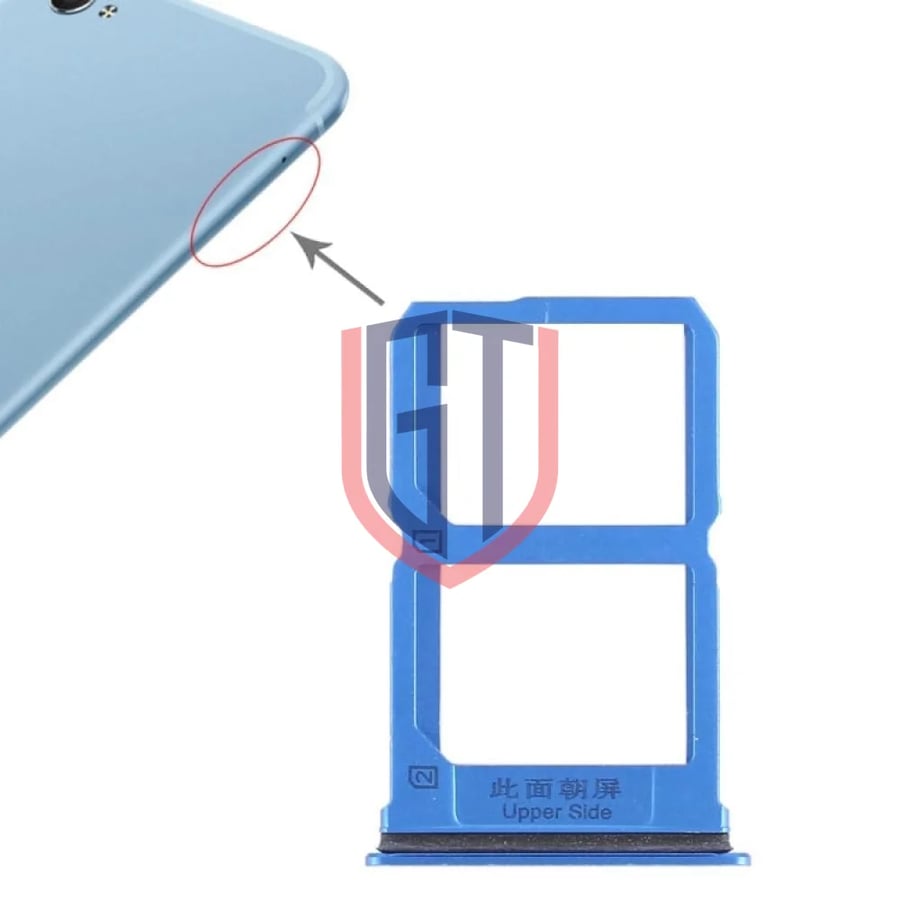 For Vivo X9i 2 x SIM Card Tray (Black)