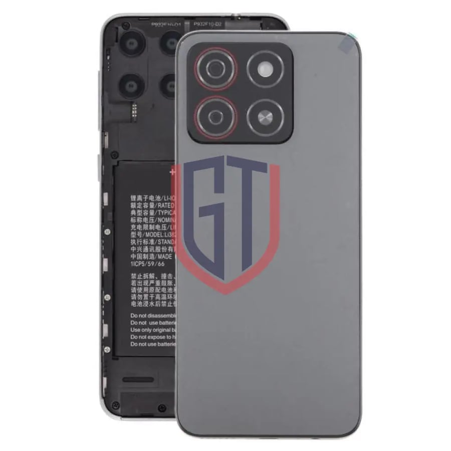 For ZTE Blade A55 Z2450 Battery Back Cover with Middle Frame / Camera Lens Cover(Green)