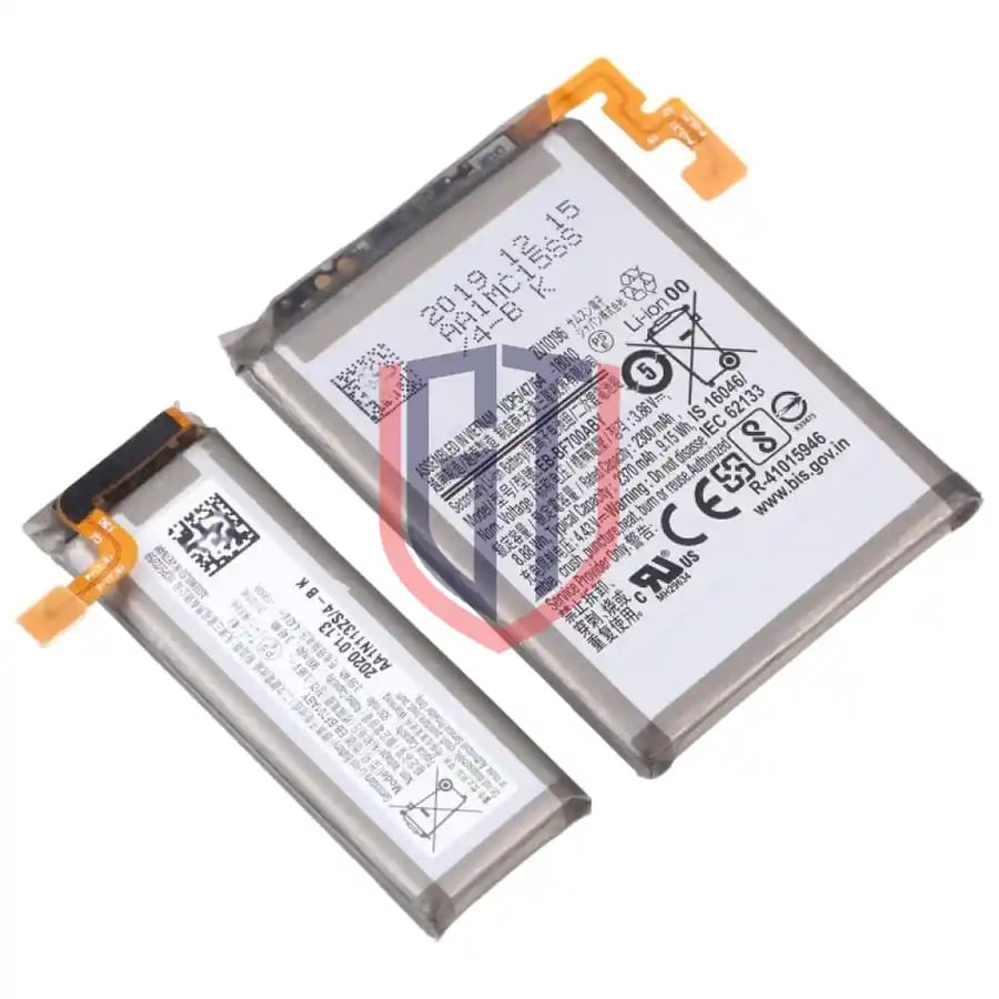 بطارية بديلة EB-BF700ABY EB-BF701ABY بسعة 2300 مللي أمبير/ساعة لهاتف Samsung Galaxy Z Flip F700
