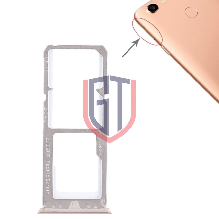 For OPPO A79 2 x SIM Card Tray + Micro SD Card Tray (Blue)