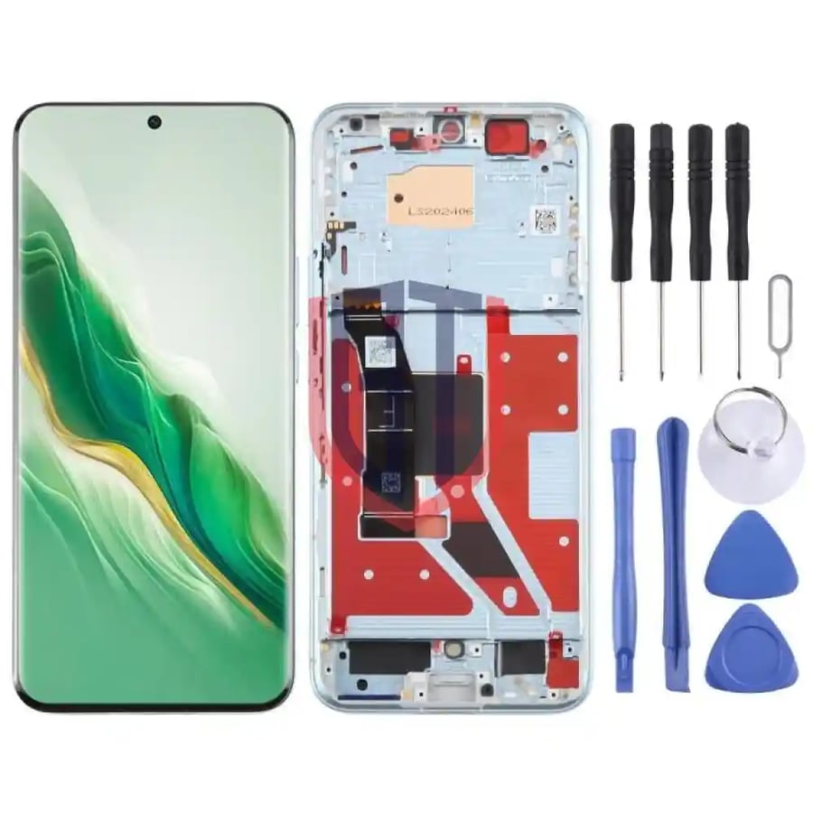 For Honor Magic6 Original LCD Screen Digitizer Full Assembly with Frame (Blue)