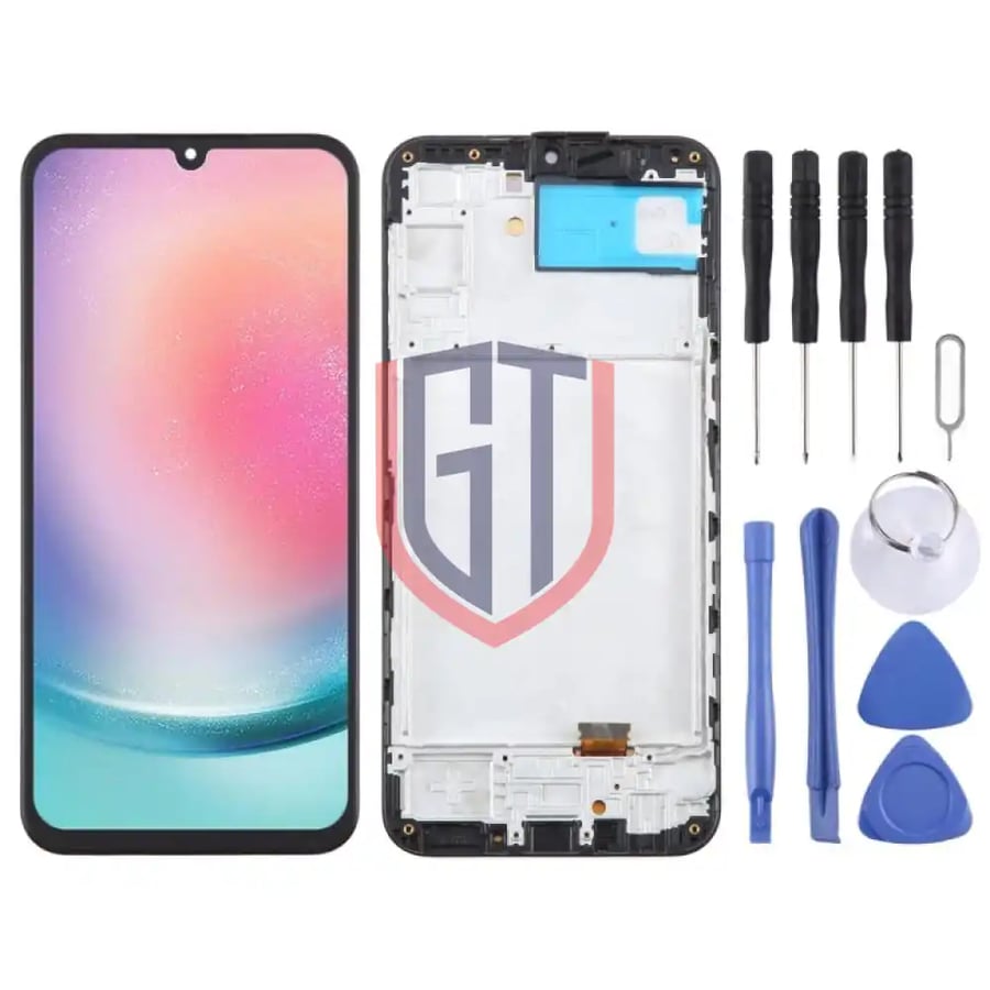 For Samsung Galaxy A24 SMA245F 6 43inch OLED LCD Screen with Frame